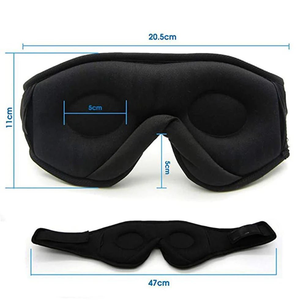 NAPWAVE Bluetooth musikk sovemaske med 3D-komfort og full lysblokkering
