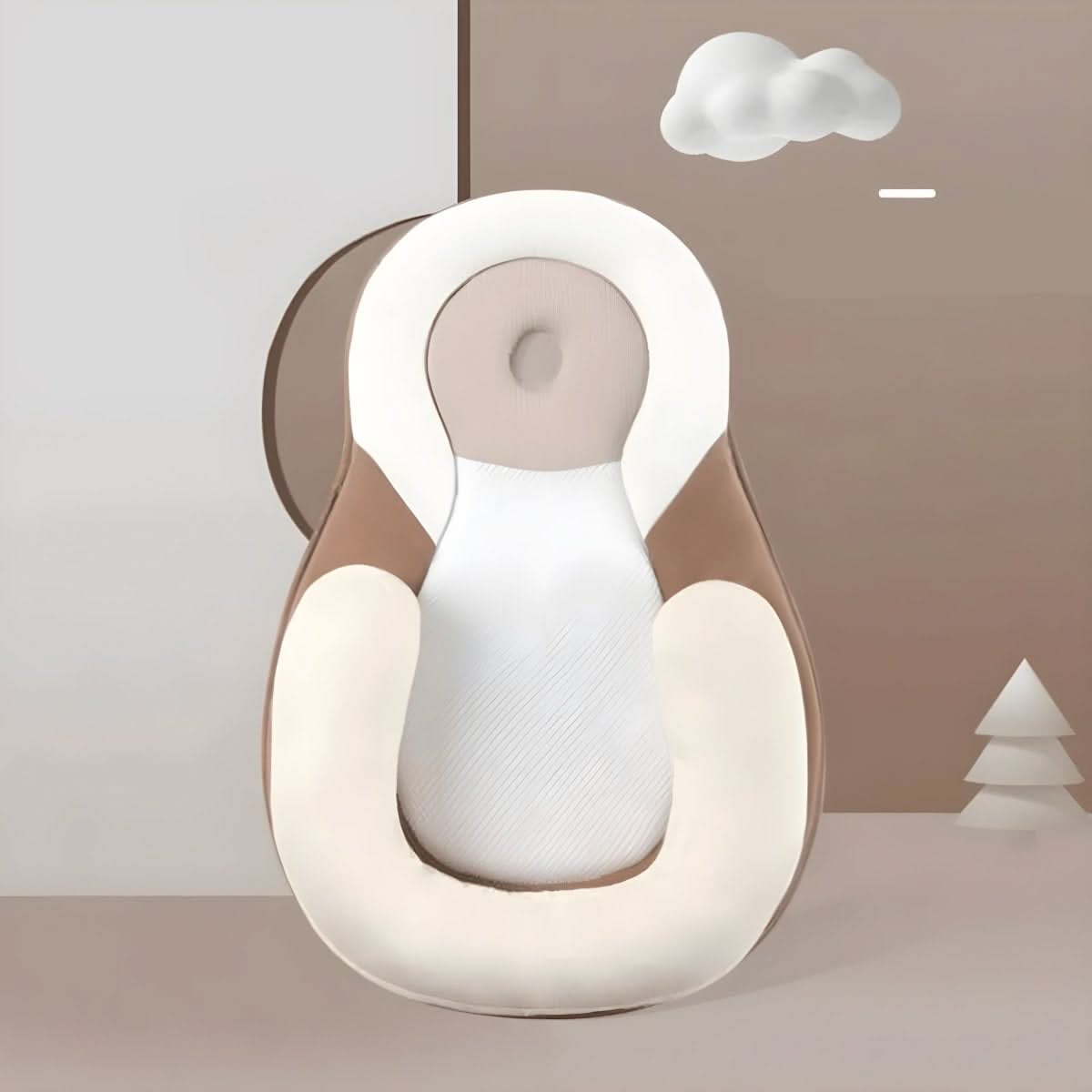 Almohada para bebé NURTUREREST con diseño ergonómico para soporte de cabeza de recién nacido