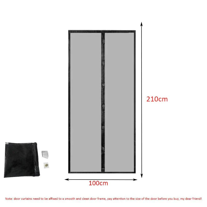 Magnetická závěsová síť NETZERA s měkkou síťovinou, 100 cm x 210 cm