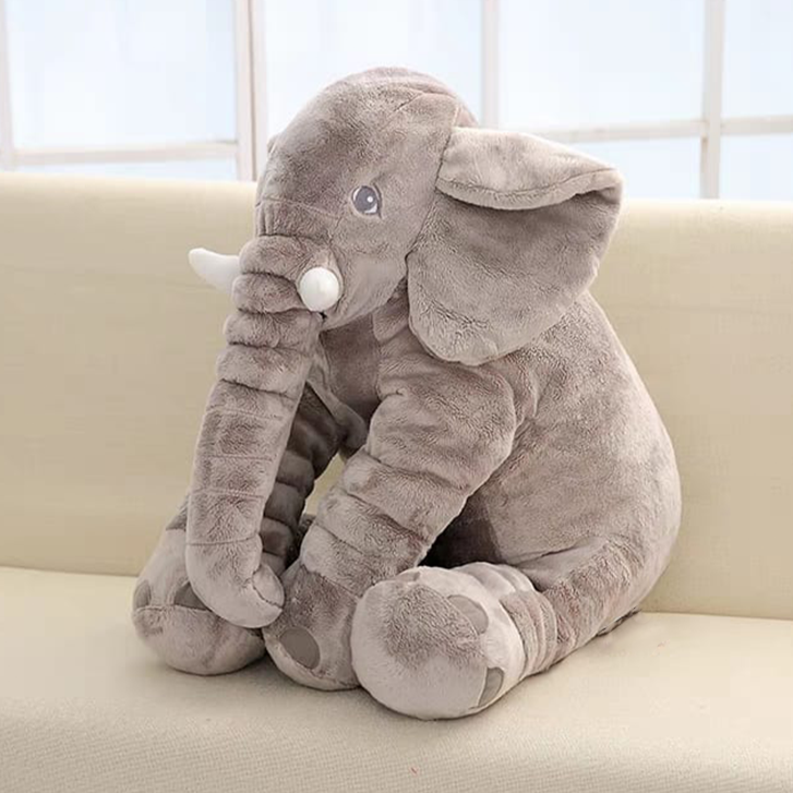 Almohada de peluche elefante Little Jax para niños, juguete suave para abrazar en dos tamaños