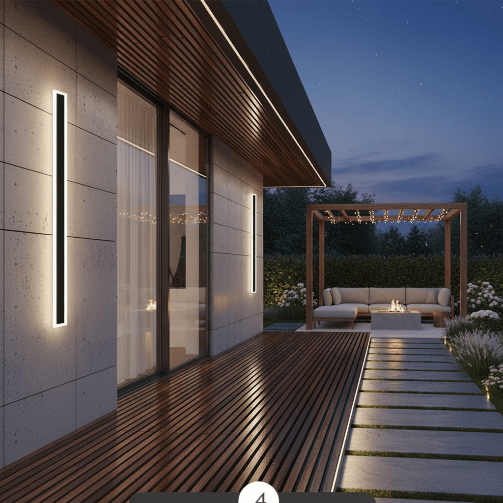 NOCTARA Sleek Exterior Wall Light For Garden And Balcony