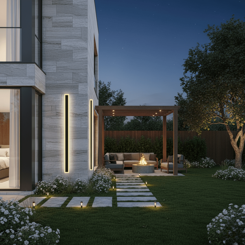 NOCTARA Sleek Exterior Wall Light For Garden And Balcony