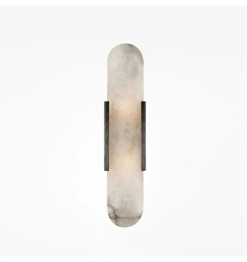 Marble And Brass Wall Sconce For Contemporary Interiors