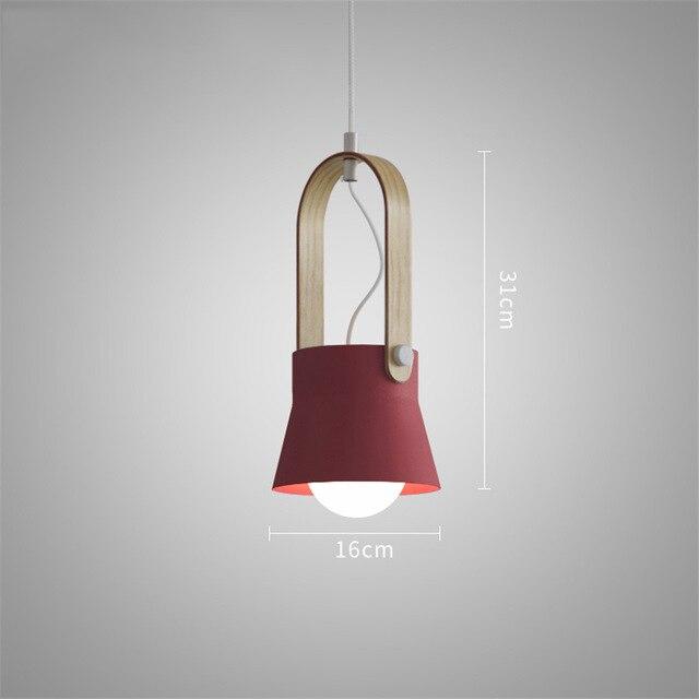 Nordyckie lampy wiszące Loft z oświetleniem LED
