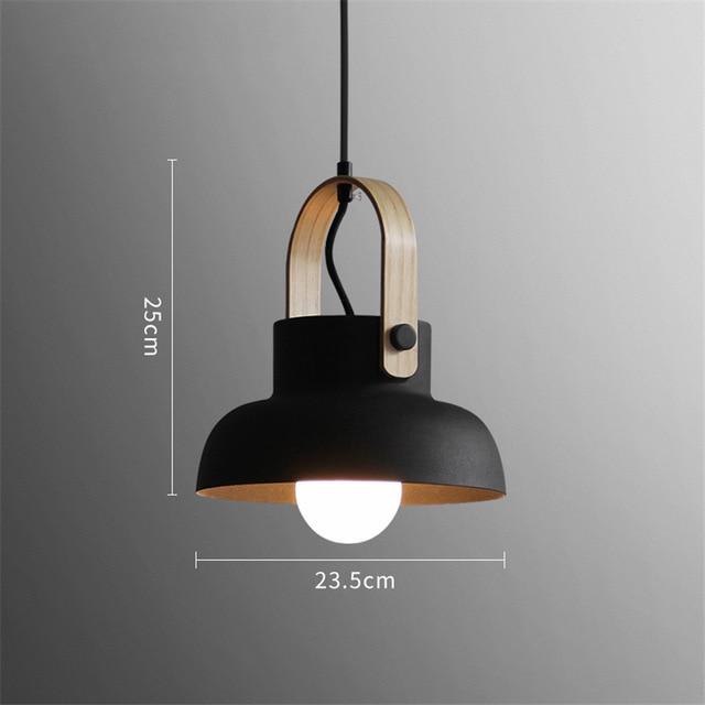 Nordyckie lampy wiszące Loft z oświetleniem LED