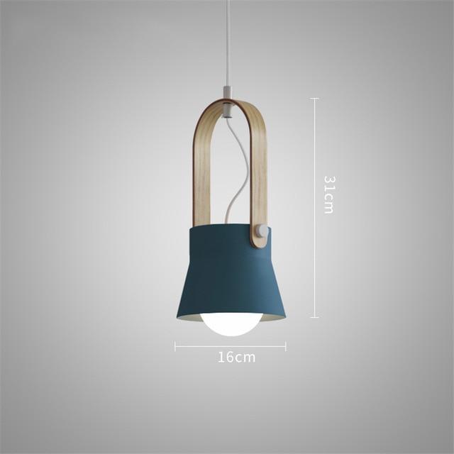 Nordyckie lampy wiszące Loft z oświetleniem LED