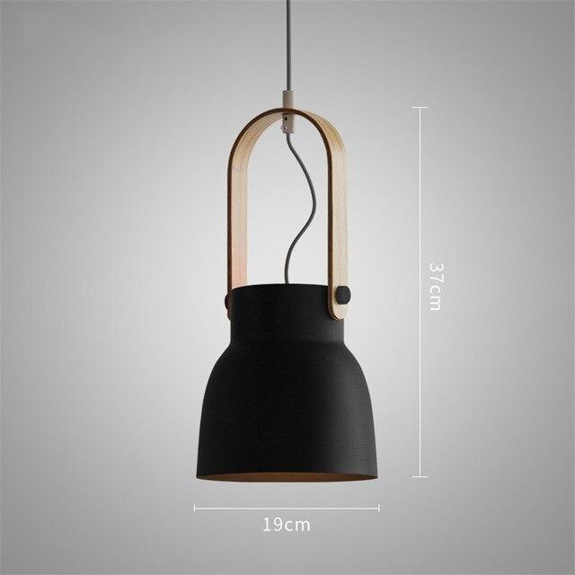 Nordyckie lampy wiszące Loft z oświetleniem LED
