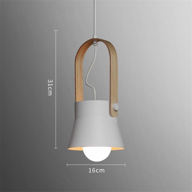 Nordyckie lampy wiszące Loft z oświetleniem LED