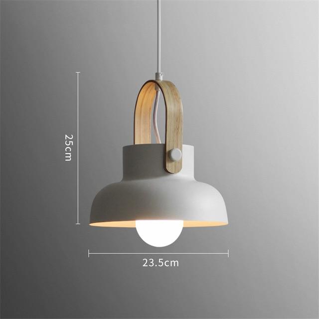 Nordyckie lampy wiszące Loft z oświetleniem LED