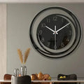 NordicTime Silent 3D geometrisk väggklocka med akrylfinish