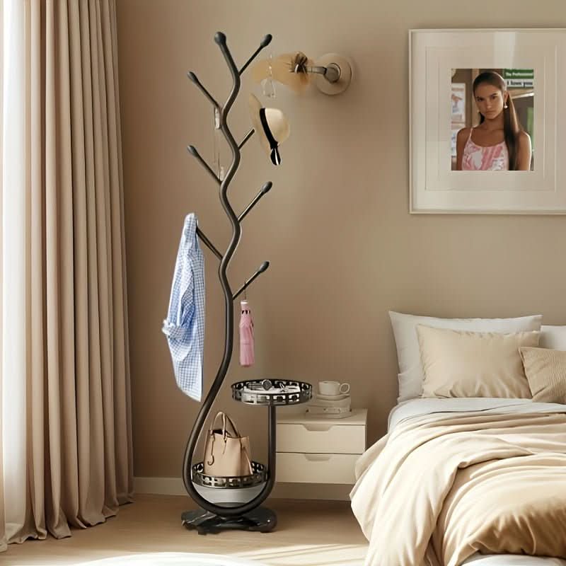 NordLign Coat Rack Standing Sleek Wooden Coat Stand For Modern Interiors
