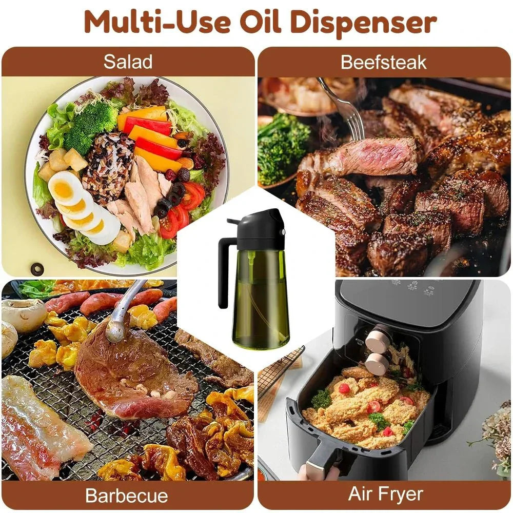 NUTRIMIST Dark Glass Oil Sprayer For Healthier Cooking