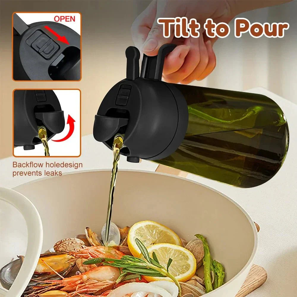 NUTRIMIST Dark Glass Oil Sprayer For Healthier Cooking