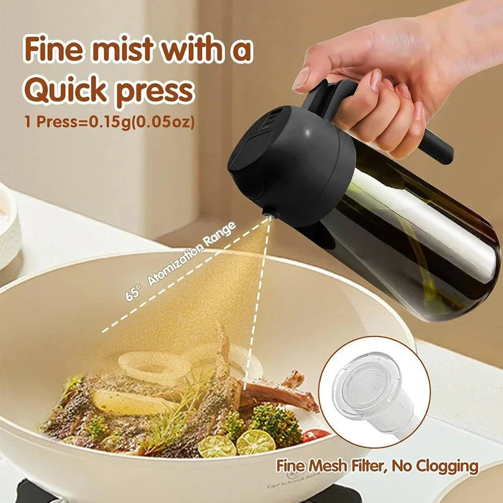 NUTRIMIST Dark Glass Oil Sprayer For Healthier Cooking