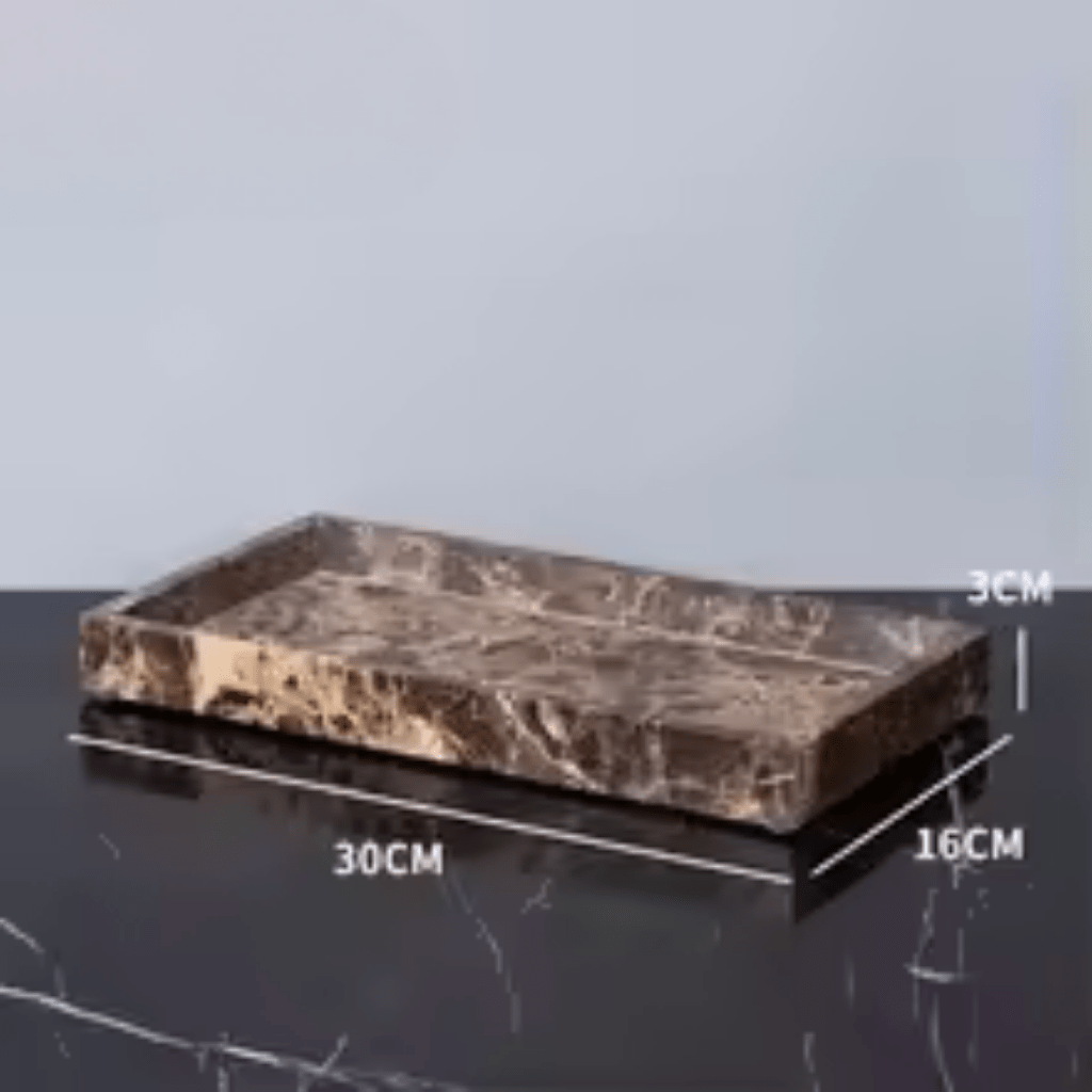 Colecția de accesorii pentru baie din marmură neagră OBSIDORA pentru băi de lux