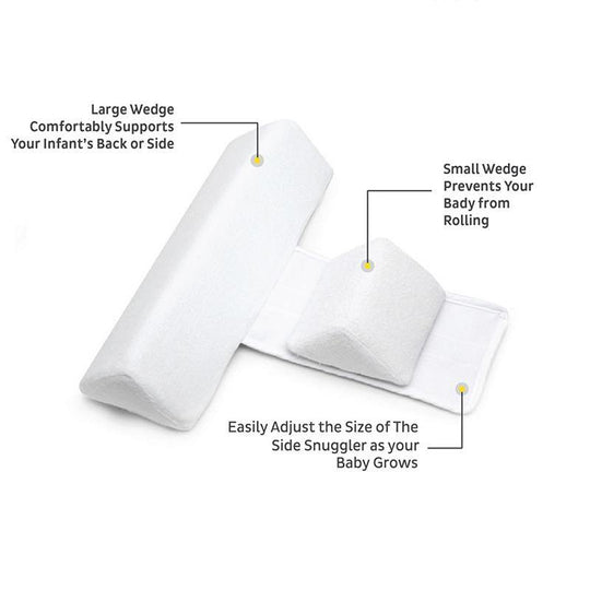 Almofada Triangular Ajustável para Dormir de Lado para Bebés desde o Nascimento até ao Primeiro Ano