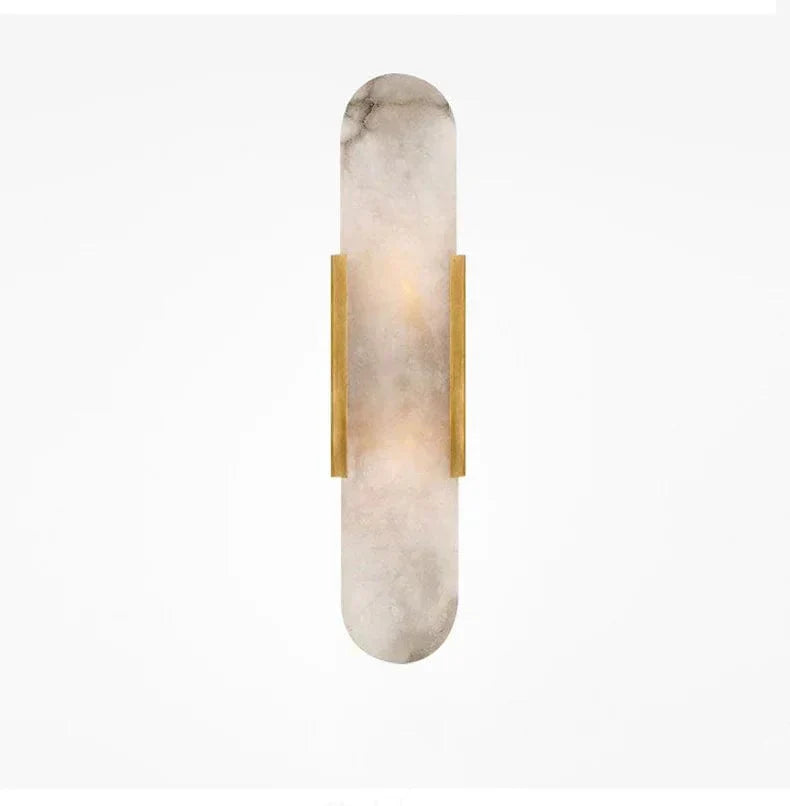 Marble And Brass Wall Sconce For Contemporary Interiors