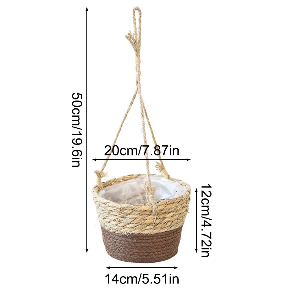 Orchidora Rustic Macrame Plant Hanger For Orchids On Display