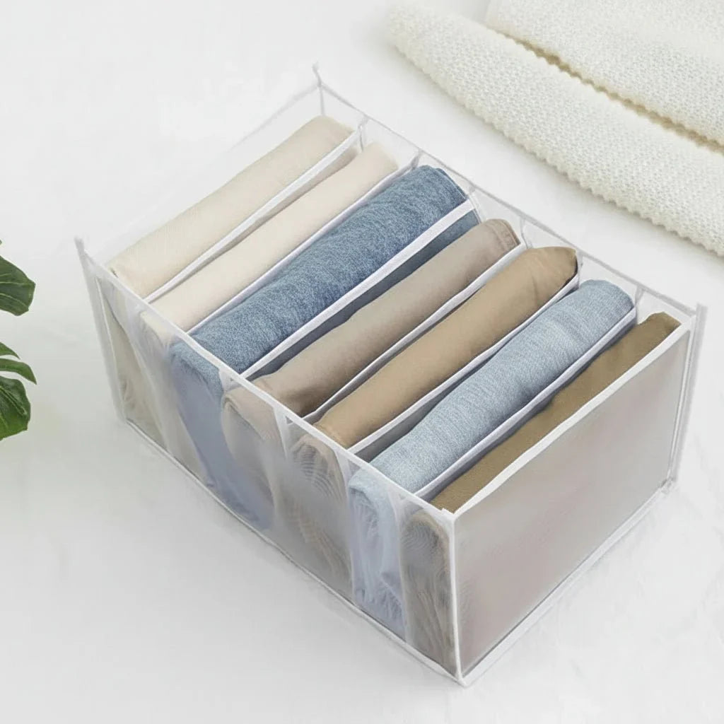 Organizzatore per guardaroba ORGANIX con contenitore in tessuto