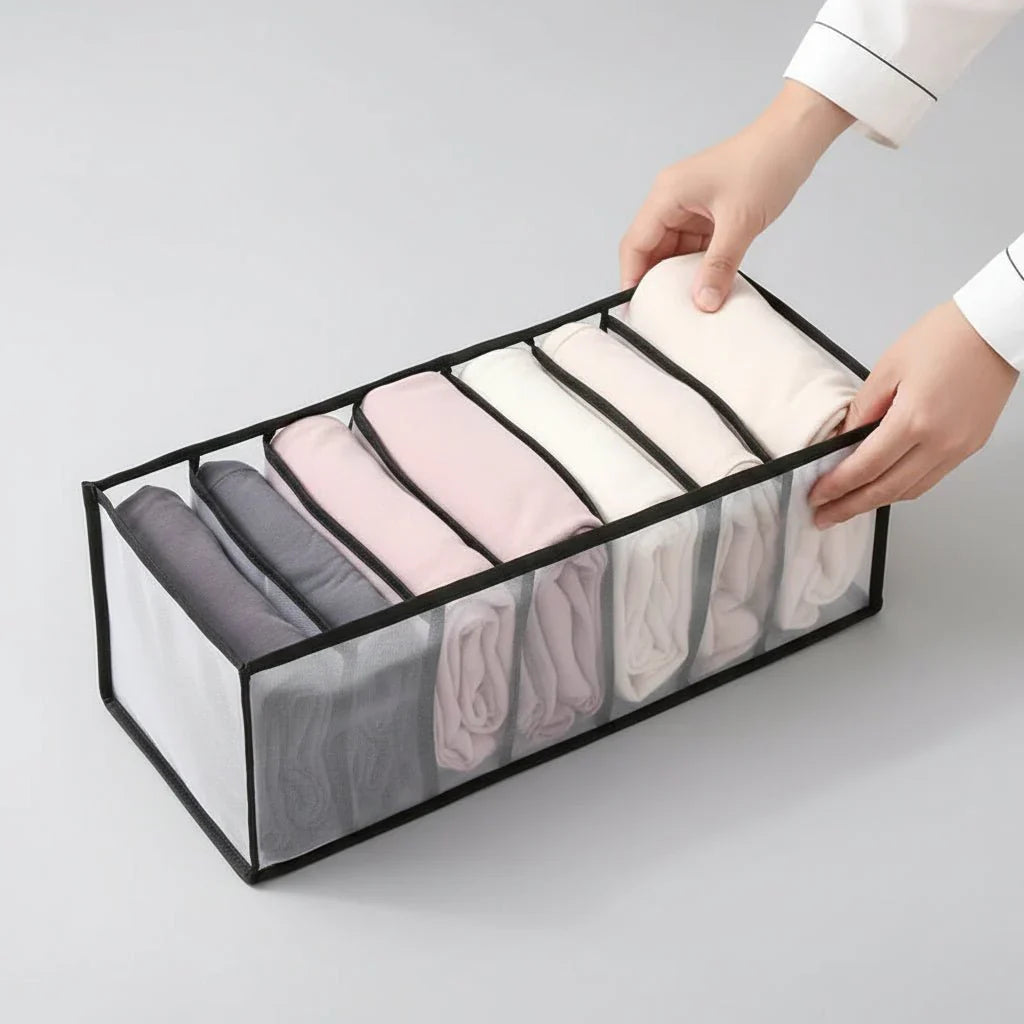 Organizzatore per guardaroba ORGANIX con contenitore in tessuto