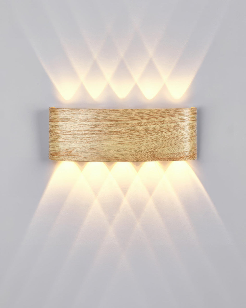 Lumina Woodgrain Outdoor LED Wall Sconce With Weather Resistant Finish