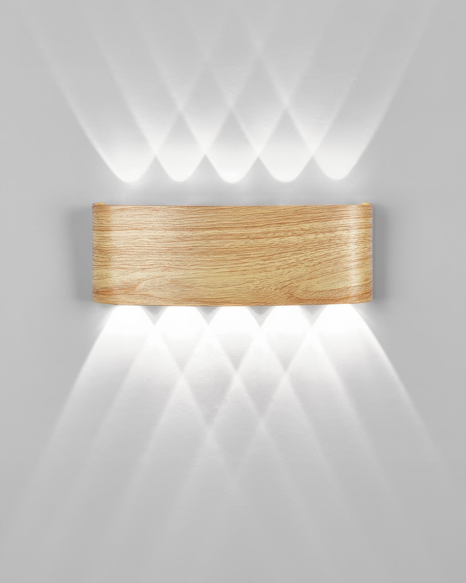Lumina Woodgrain Outdoor LED Wall Sconce With Weather Resistant Finish