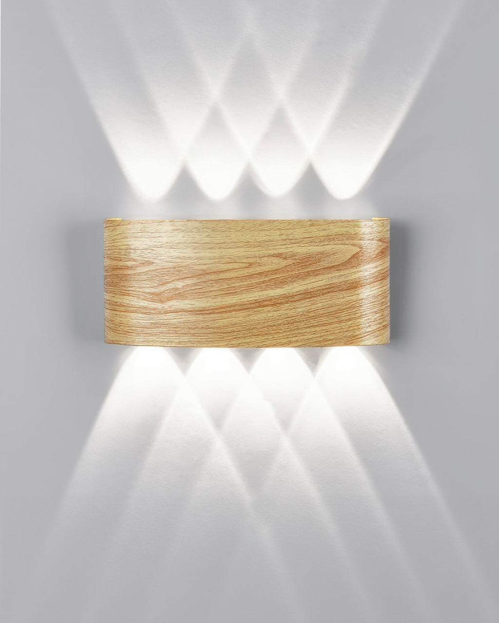 Lumina Woodgrain Outdoor LED Wall Sconce With Weather Resistant Finish