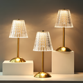 Aurelia Table Lamp in Acrylic and Metal Finish for Glow