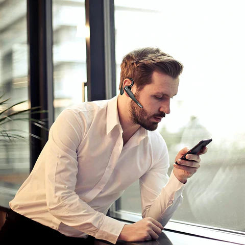 Trucker Bluetooth 5.1 Wireless Headset With Dual Microphones