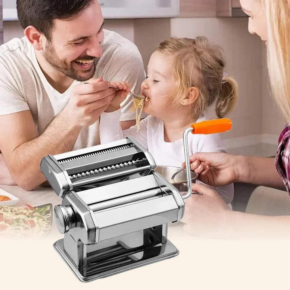 Máquina para hacer pasta Pastacraft con siete ajustes de grosor para pasta fresca casera