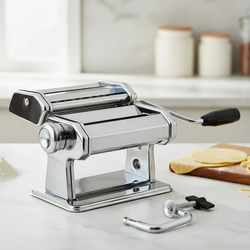 Máquina para hacer pasta Pastacraft con siete ajustes de grosor para pasta fresca casera