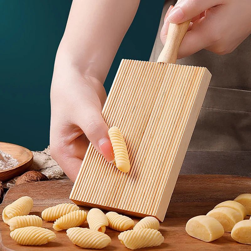 Pastawood bokträ gnocchibräda för degformning