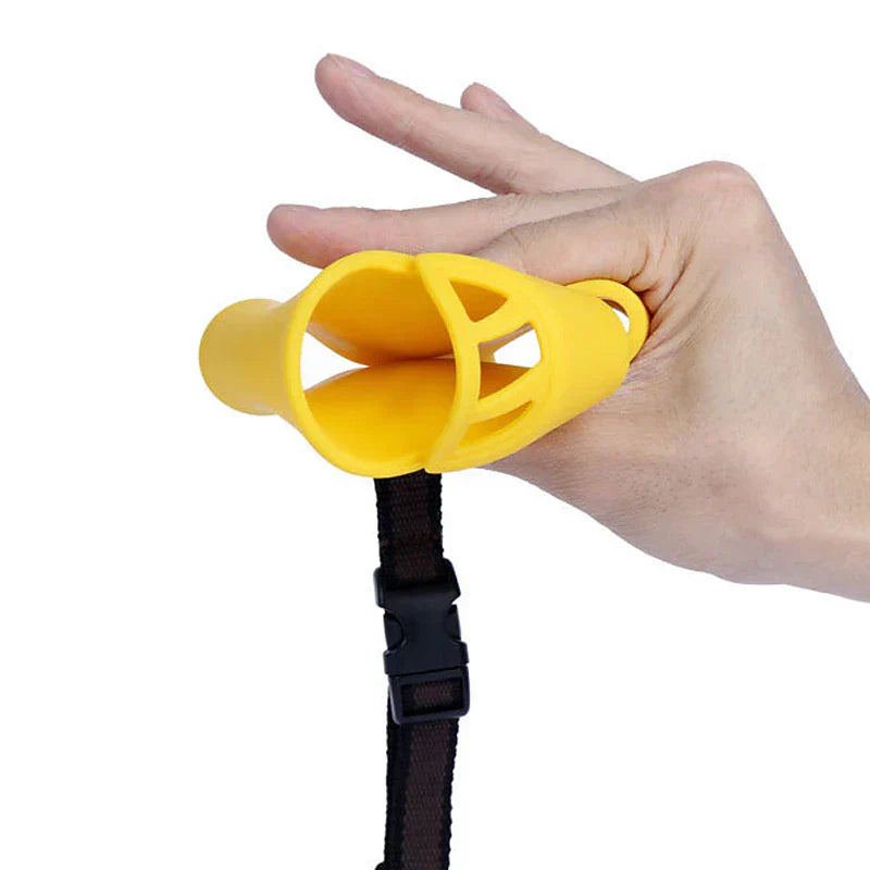 Dog Muzzle With Bright Soft Silicone For Daily Walks In Colorful Style