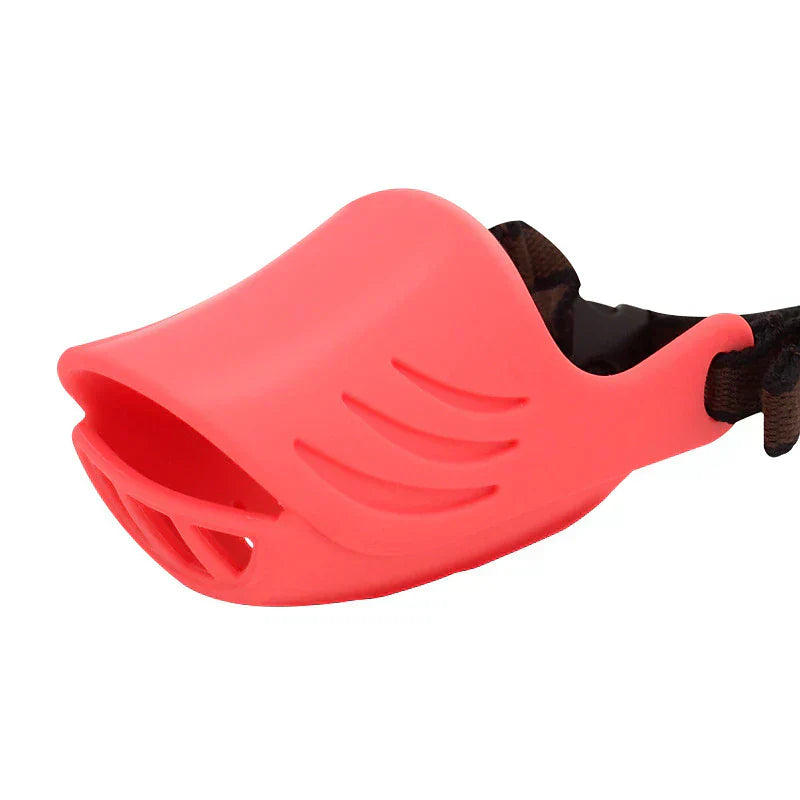 Dog Muzzle With Bright Soft Silicone For Daily Walks In Colorful Style