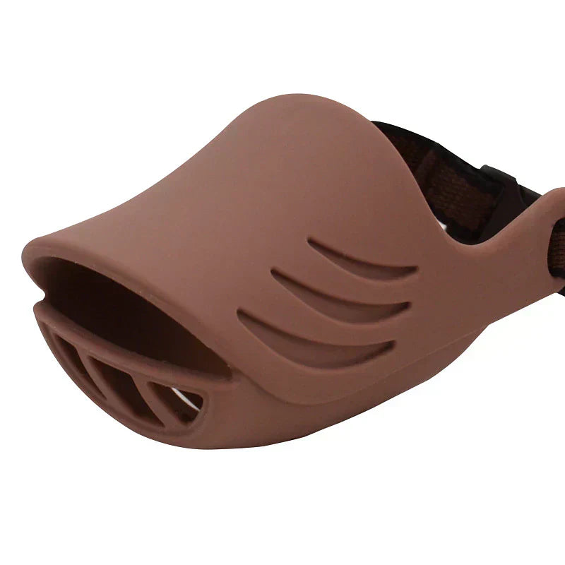 Dog Muzzle With Bright Soft Silicone For Daily Walks In Colorful Style