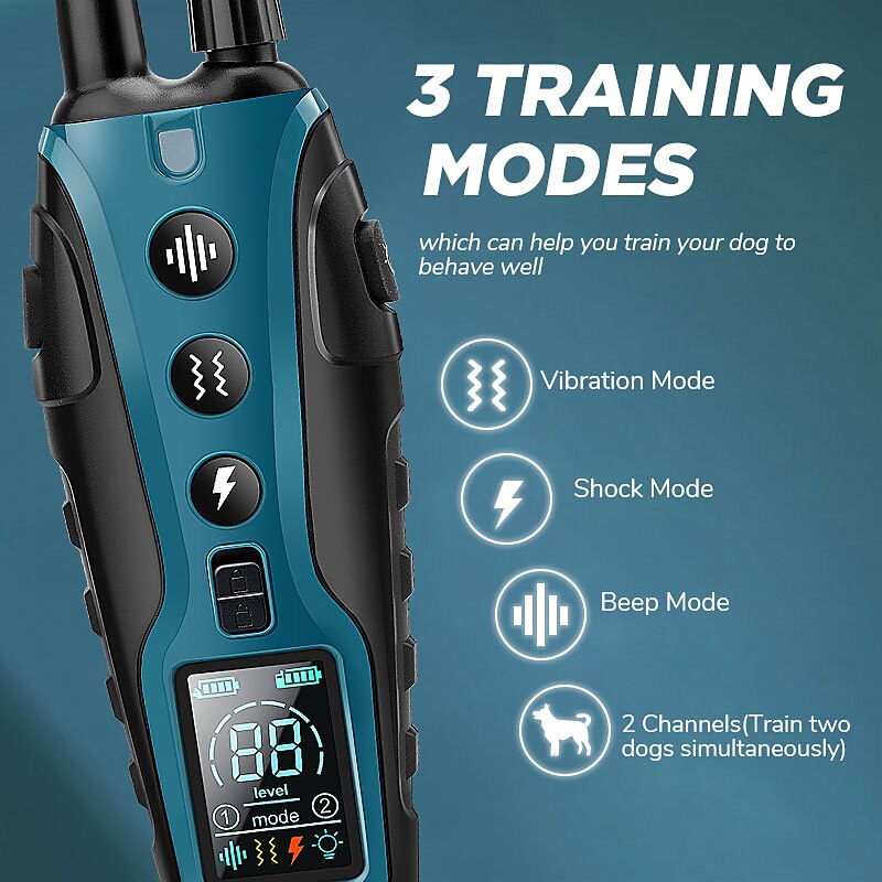 Advanced Remote Collar For Training Dogs With 2000-Metre Range