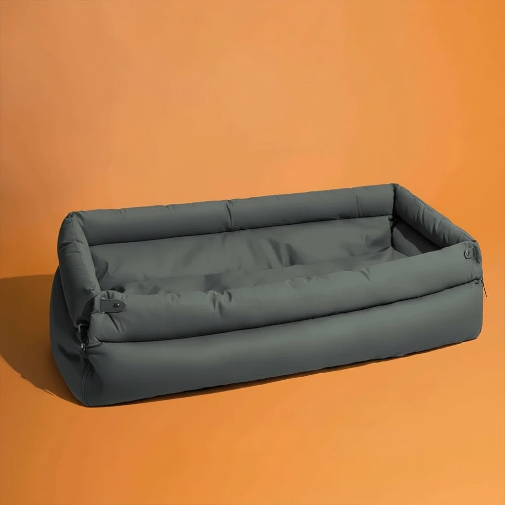 PAWPRESTIGE Premium Kunstleder Hundesitzbett, groß