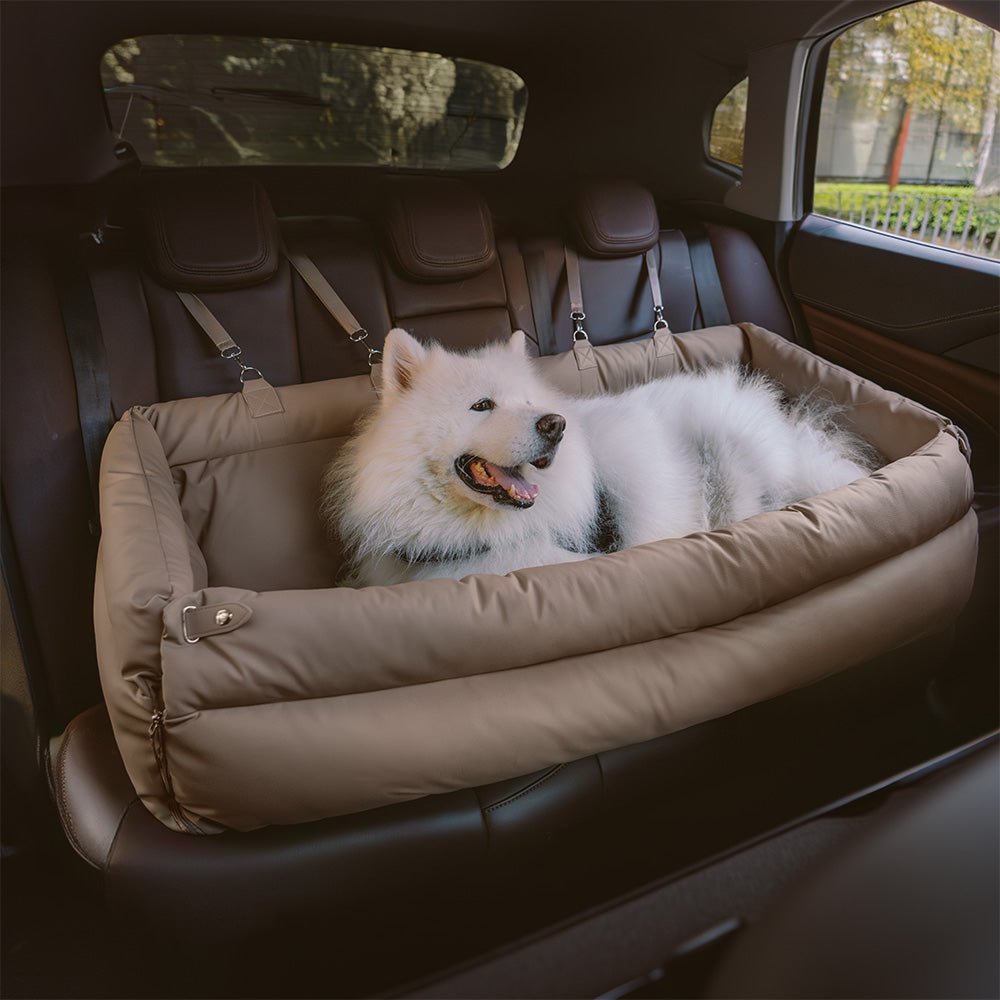PAWPRESTIGE Premium Kunstleder Hundesitzbett, groß