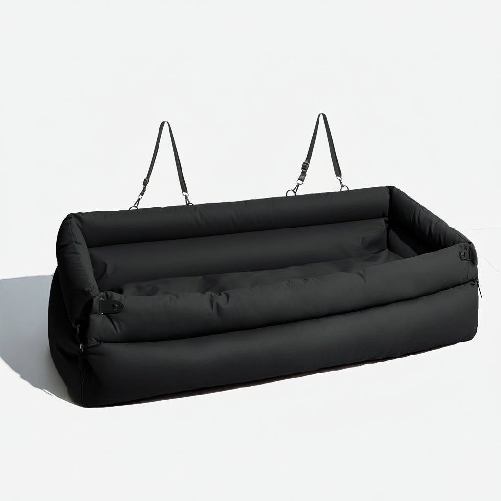 PAWPRESTIGE Premium Kunstleder Hundesitzbett, groß