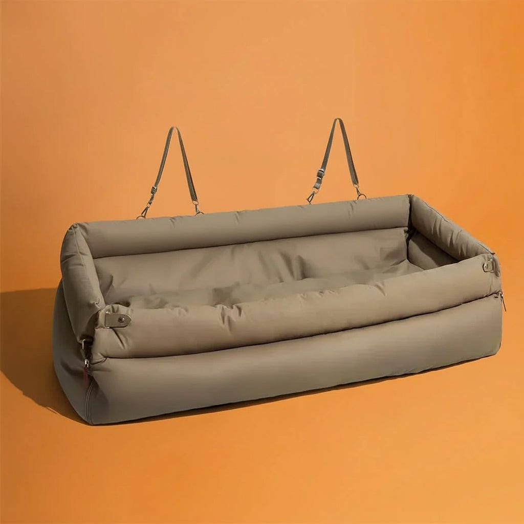PAWPRESTIGE Premium Kunstleder Hundesitzbett, groß