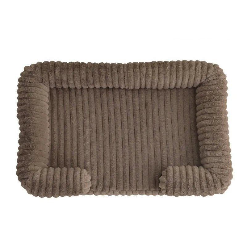 Pawzen Memory Foam Dog Bed With Bolster For Comfortable Rest