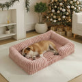 Pawzen Memory Foam Dog Bed With Bolster For Comfortable Rest