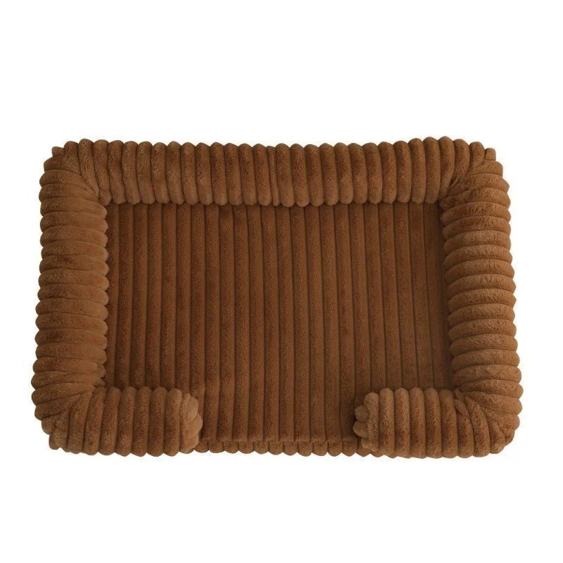 Pawzen Memory Foam Dog Bed With Bolster For Comfortable Rest