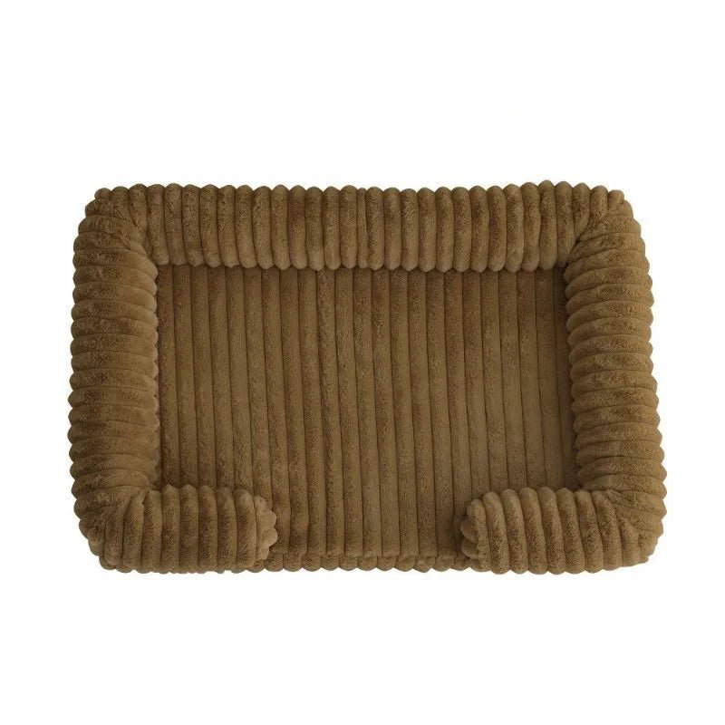 Pawzen Memory Foam Dog Bed With Bolster For Comfortable Rest