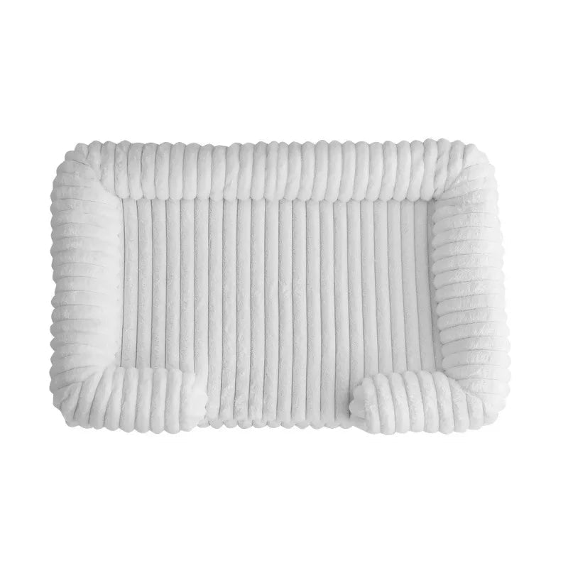 Pawzen Memory Foam Dog Bed With Bolster For Comfortable Rest