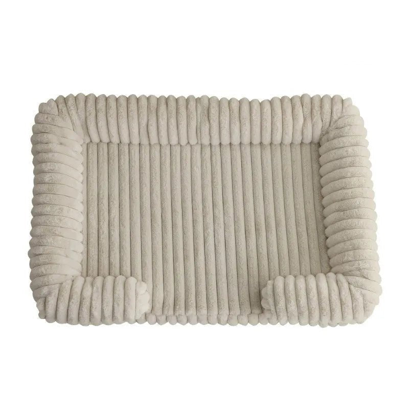Pawzen Memory Foam Dog Bed With Bolster For Comfortable Rest