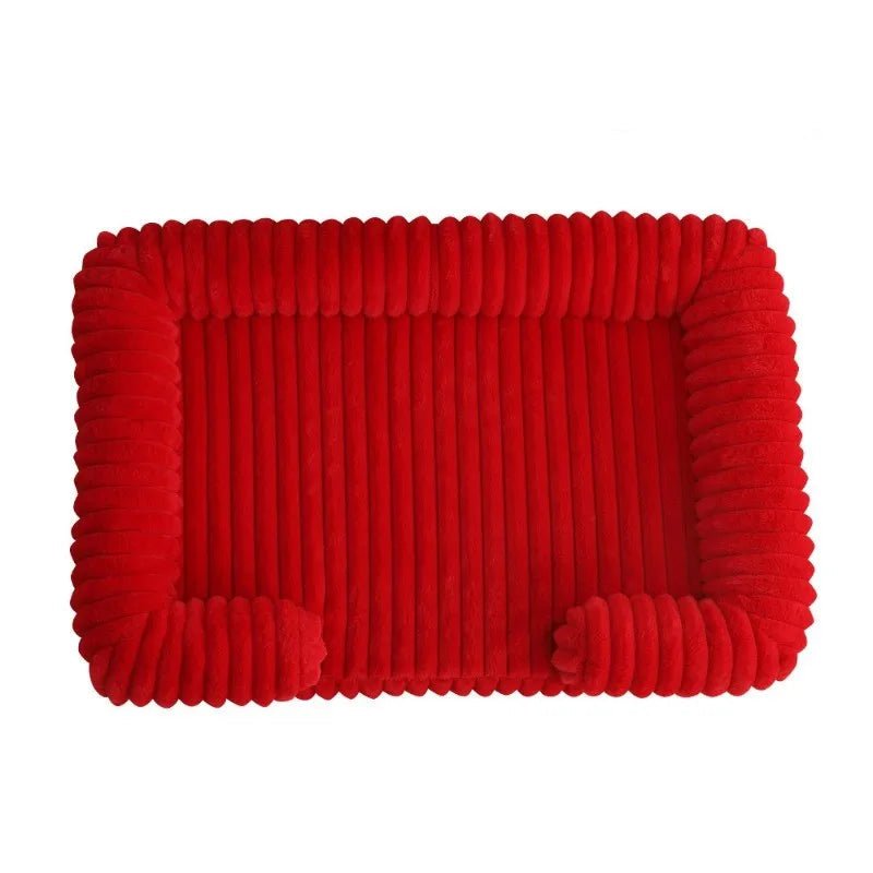 Pawzen Memory Foam Dog Bed With Bolster For Comfortable Rest