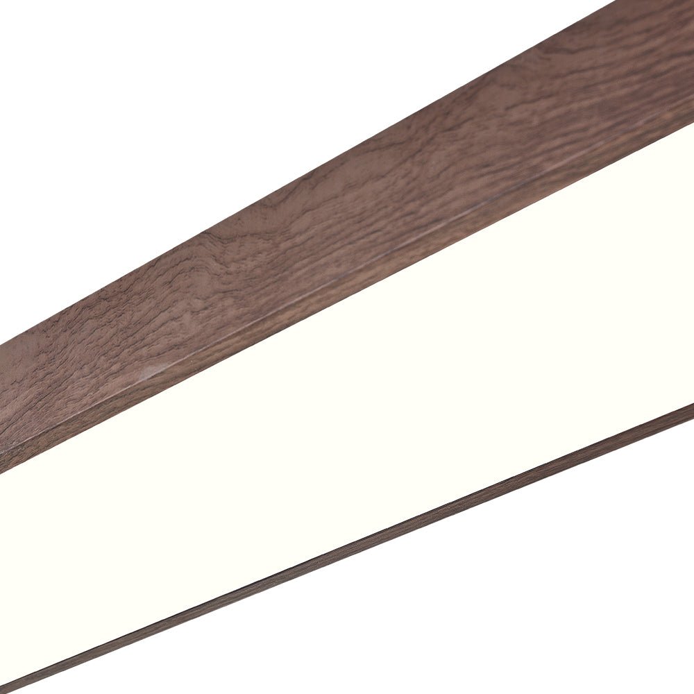 Nordic Glow Oval LED Ceiling Mount With Wood Accent Fixture