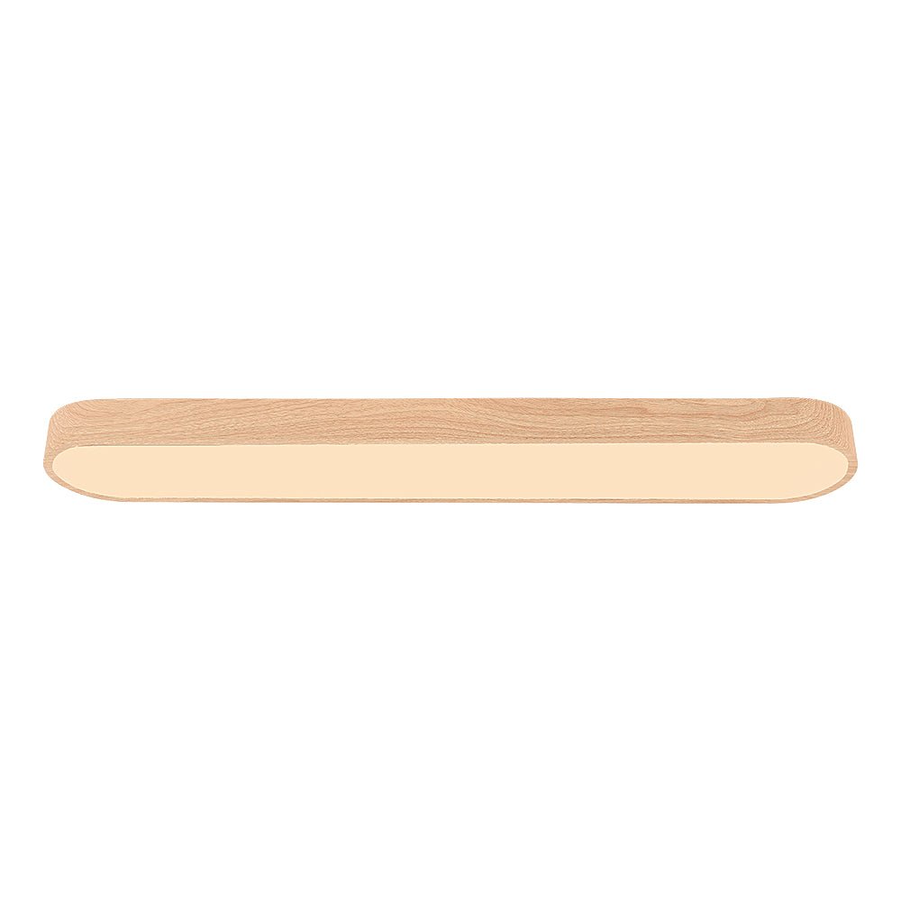 Nordic Glow Oval LED Ceiling Mount With Wood Accent Fixture