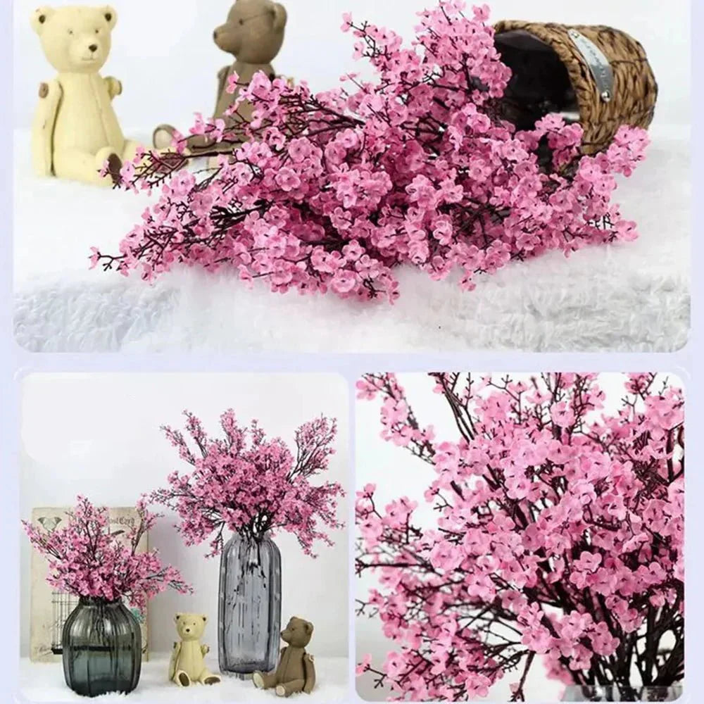 PETALISSE Soft Pink Cherry Bloom Artificial Flowers For Cozy Home Decor